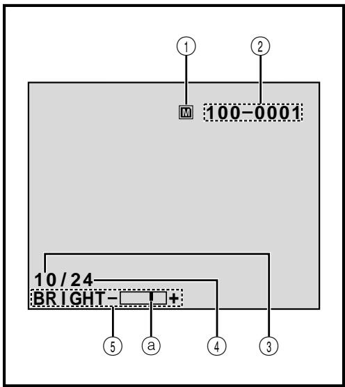 THOMSON VMD20 - Indications de l'écran lcd/du viseur pendant la lecture dsc - 1