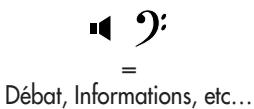 ■ = Débat, Informations, etc...