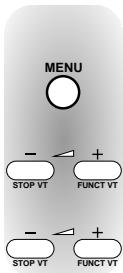 MENU - + STOP VT FUNCT VT - + STOP VT FUNCT VT