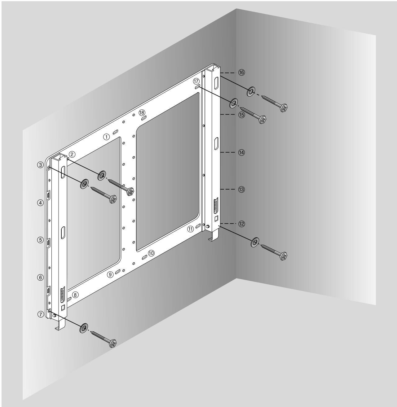 THOMSON ACC912 - < Comment fixer les chevilles et les vis > - 2