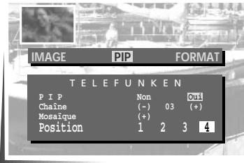 THOMSON CINEVISION289 - Position de l'image incrustée - 4