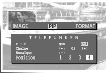 THOMSON CINEVISION320PL - Position de l'image incrustée - 4
