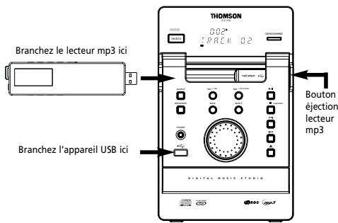 THOMSON CS196 - Déconnecter le lecteur MP3 de l'appareil principal - 2