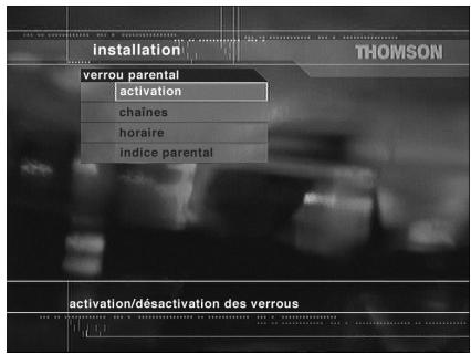 THOMSON ETC310 - Réception numérique - Verrouillage parental - 1
