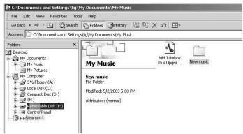 THOMSON M150EG1K - Transférer des Fichiers via Windows Explorer (Glisser-Déposer) - 1