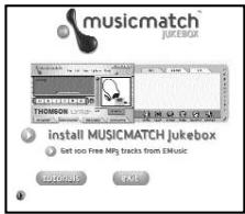 THOMSON PDP2069 - Logiciel de gestion musicale - MusicMatch ^TM Jukebox - 1