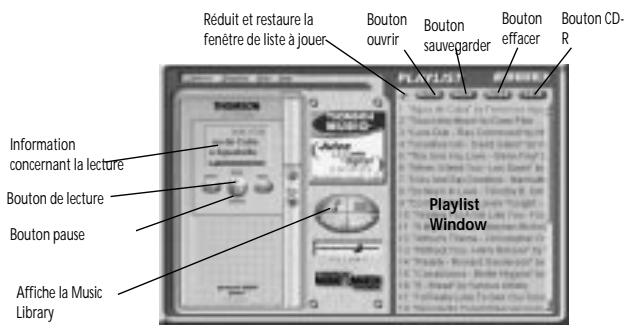 THOMSON PDP2222 - Création d'une liste de titres à jouer ou à télécharger. - 1