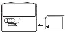 THOMSON PDP2222 - Insertion d'une carte multimédia (en option) - 1