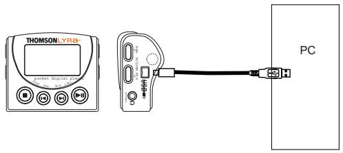THOMSON PDP2222 - Connectez le lecteur Thomson Lyra Pocket à l'ordinateur - 1