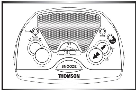 THOMSON RR60 - Mode de Fonctionnement du Radio-Réveil - 1
