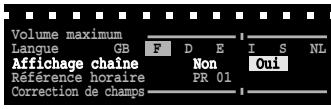 THOMSON SC81H - Affichage du numero de chaine - 2