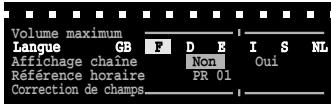 THOMSON SC81H - Langue du menu - 2
