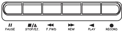 II PAUSE STOP/EJ. F.FWD REW PLAY RECORD