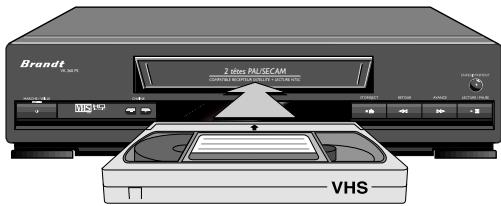 THOMSON VK260PS - Insérer et éjecter une cassette - 1