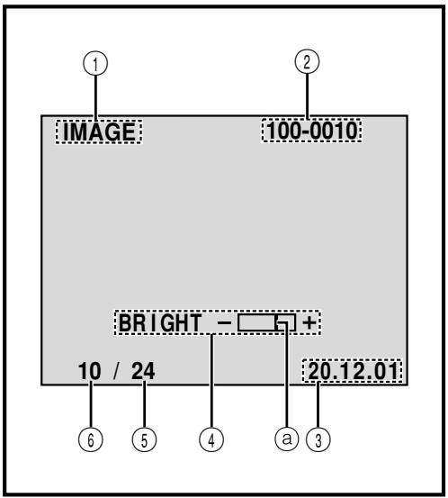 THOMSON VMD270 - Indications de l'écran lcd/du viseur pendant la lecture d.s.c. - 1