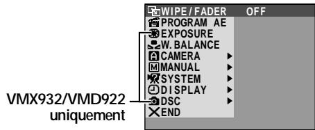 THOMSON VMD922 - — WIPE/FADER, PROGRAM AE, EXPOSURE (VMX932/VMD922 uniquement), W. BALANCE - 2
