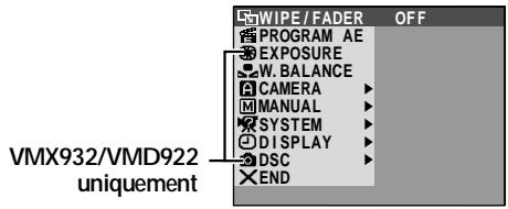 THOMSON VMD922 - Exemple : Menu 🏠 CAMERA - 4