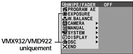 THOMSON VMX932 - Configuration des menus secondaires - 4