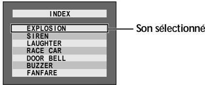 THOMSON VMX932 - Enregistrement des effets sonores numériques (VMX932 uniquement) - 1
