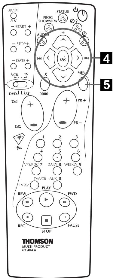 THOMSON VSH2150G - Effectuer le réglage automatique des canaux. - 3