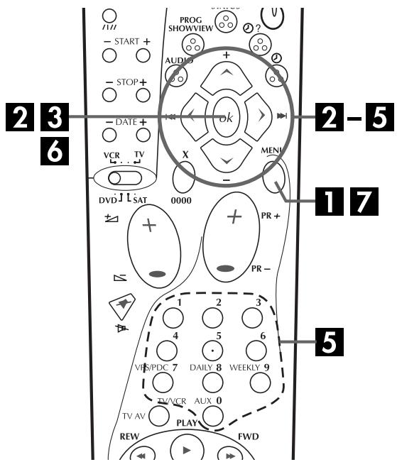 THOMSON VSH2150G - RÉGLAGES AUXILIAIRES (suite) - 1