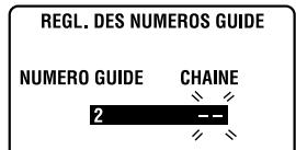 THOMSON VSH2150G - Réglage des numérios guides - 1