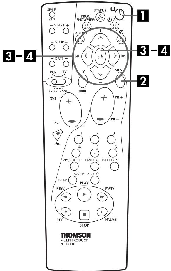 THOMSON VSH2150G - Réglage de l'horloge - 1