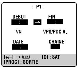 THOMSON VSH2150G - Acceder à l'écran de programmation. - 1