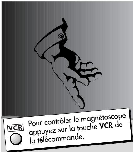 VCR Pour contrôler le magnétoscope appuyez sur la touche VCR de la télécommande.