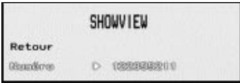 SHOWVIEW Retour Gesdive ▷ 1000000002010