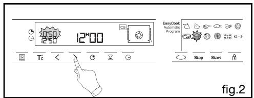 THOMSON BOT68MXD - OPERATING THE EASY COOK FUNCTION: - 3