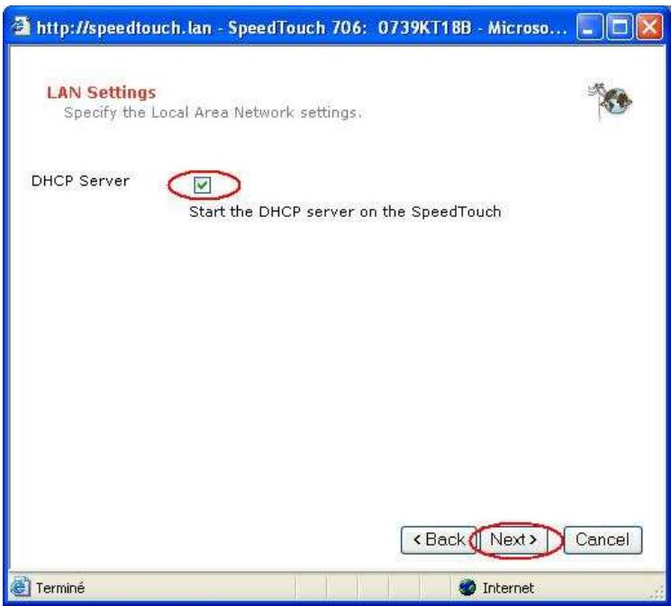 THOMSON SPEEDTOUCH 706 - Mode Routeur - 3