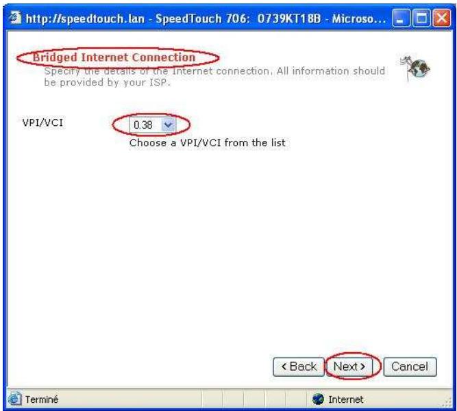 THOMSON SPEEDTOUCH 706 - Mode BRIGDE - 2