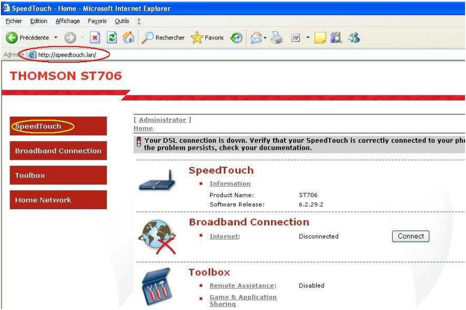 THOMSON SPEEDTOUCH 706WL - 12