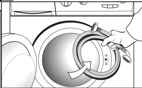 THOMSON WFT6412XI - Im Inneren der Waschtrommel finden Sie den Schlauch für den Anschluss an das Abwassersystem: - 3