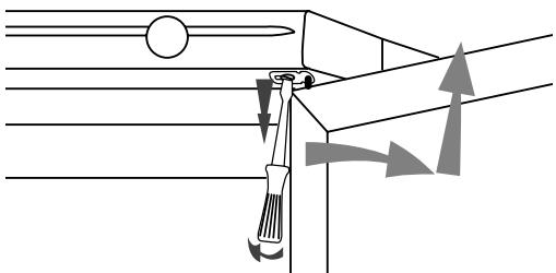 THOMSON WKT173BD - Änderung der Türoeffnungsrichtung - 1