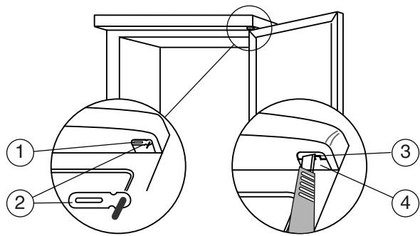 THOMSON WKT173GD - Adjusting the door - 1