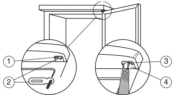 THOMSON WKT173GD - Türausrichtung - 1
