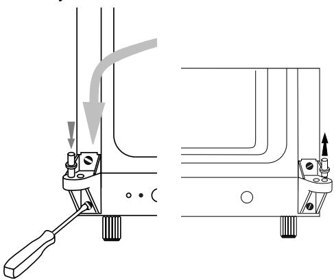THOMSON WKT173GD - Cambio del sentido de aperture de la puerta - 2