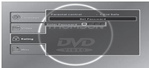 THOMSON DP7200 - KONFIGURATION DES DVD-PLAYERS - 2