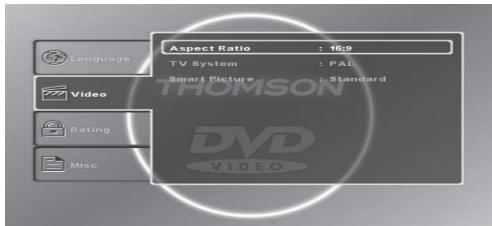 THOMSON DP7200 - DVD SETUP - 1