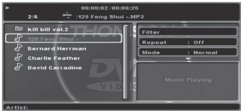THOMSON DP7200 - Reading a usb flash drive (not provided) - 2