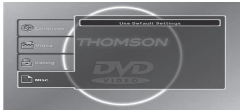 THOMSON DP7200 - DVD SETUP - 3