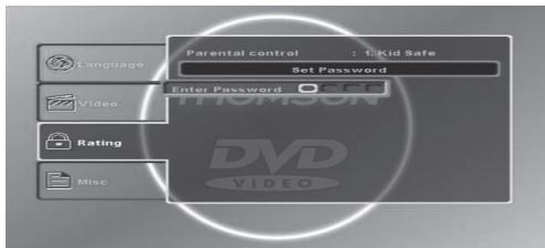 THOMSON DP7200 - DVD SETUP - 2