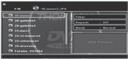 THOMSON DP7200 - Visualización de los:ficheros imagen (jpg) - 1
