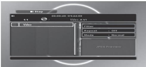 THOMSON DP7200 - Reproducción de un MPEG4 - 1