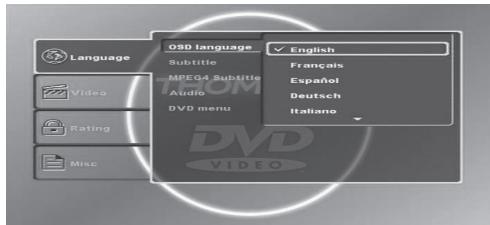 THOMSON DP7200 - CONFIGURACION DEL REPRODUCTOR - 1