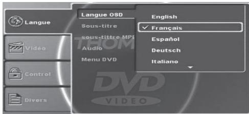 THOMSON DP7200 - CONFIGURATION DU LECTEUR - 1