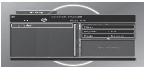 THOMSON DP9200 - Reproducción de un MPEG4 - 1