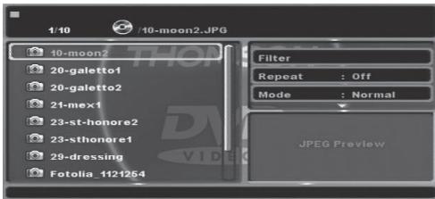 THOMSON DP9200 - Visualización de los:ficheros imagen (jpg) - 1